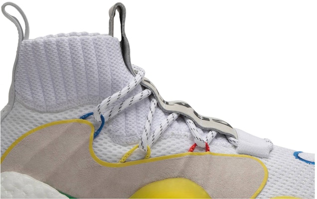Pharrell Williams x adidas originals Crazy BYW 1.0 LVL X 防滑耐磨 高筒 實戰籃球鞋 男女同款 白黃紅 Order Pharrell Williams x adidas originals Crazy BYW 1.0 LVL X 防滑耐磨 高筒 實戰籃球鞋 男女同款 白黃紅