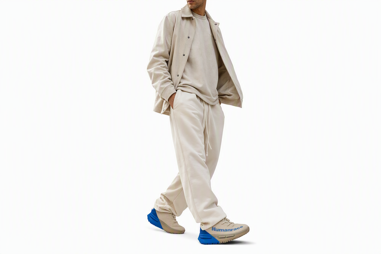 Order Pharrell x adidas NMD_S1 Mahbs 'Oatmeal' Sepatu Sneakers Pria/Wanita HP2641