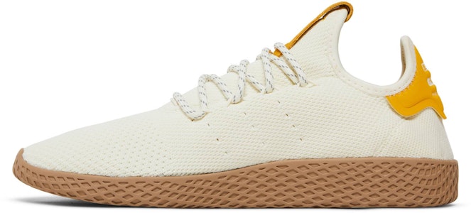 Pharrell x adidas Tennis Hu 'Off White Gum' dalam Warna Krim dan Tapak Gum. GZ3925 Lookbook Pharrell x adidas Tennis Hu 'Off White Gum' dalam Warna Krim dan Tapak Gum. GZ3925