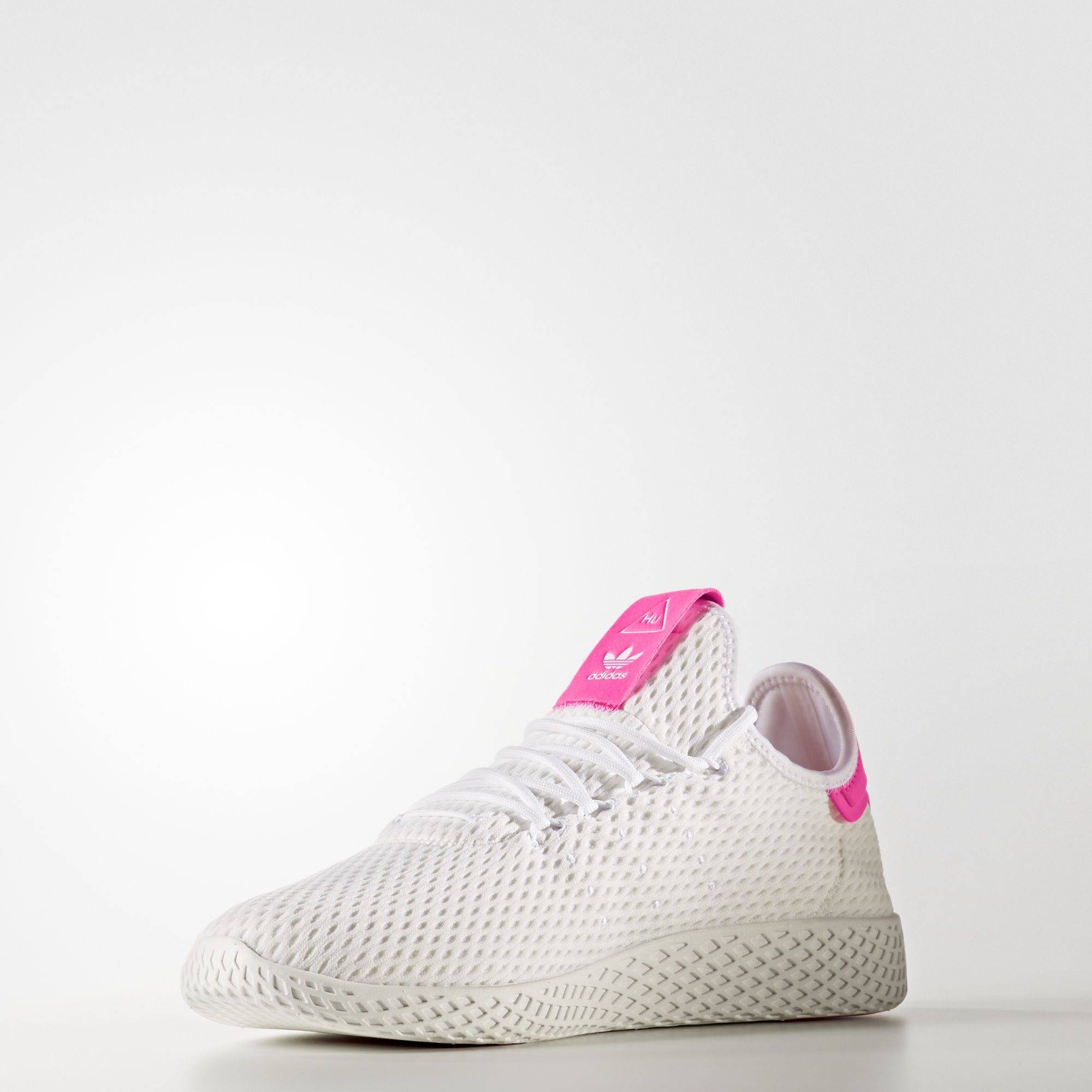 Pharrell x adidas Tennis Hu 'White Pink' BY8714