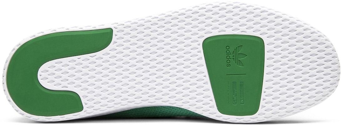 Pharrell Williams x adidas originals 網球 Hu 菲董聯名款 舒適透氣 時尚運動網球鞋 綠白色 Shop Pharrell Williams x adidas originals 網球 Hu 菲董聯名款 舒適透氣 時尚運動網球鞋 綠白色