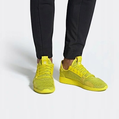 Pharrell x adidas Tennis Hu V2 'Shock Yellow' DB3329 Details for Pharrell x adidas Tennis Hu V2 'Shock Yellow' DB3329