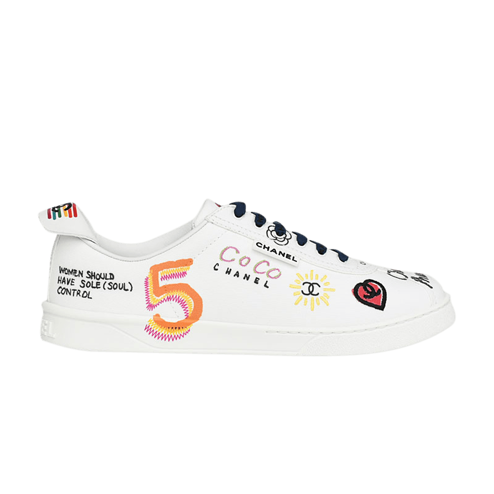 Buy Pharrell x Chanel Zapatillas de Cuero 'Graffiti' 19D-G34878-X53027-C2340