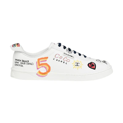 Pharrell Chanel Leather Sneaker 'Graffiti'