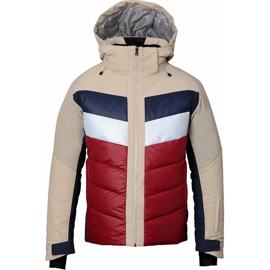 Phenix Beige Hoodie Colorblock Jacket ESM23OT13BE