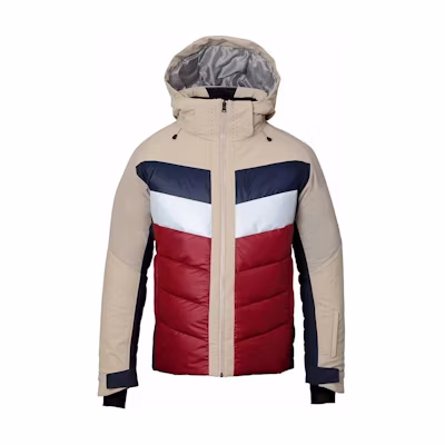 Phenix Beige Hoodie Colorblock Jacket ESM23OT13BE