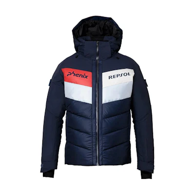Phenix Colorblock Zip-Up Hoodie Jacket Blue ESM23OT11