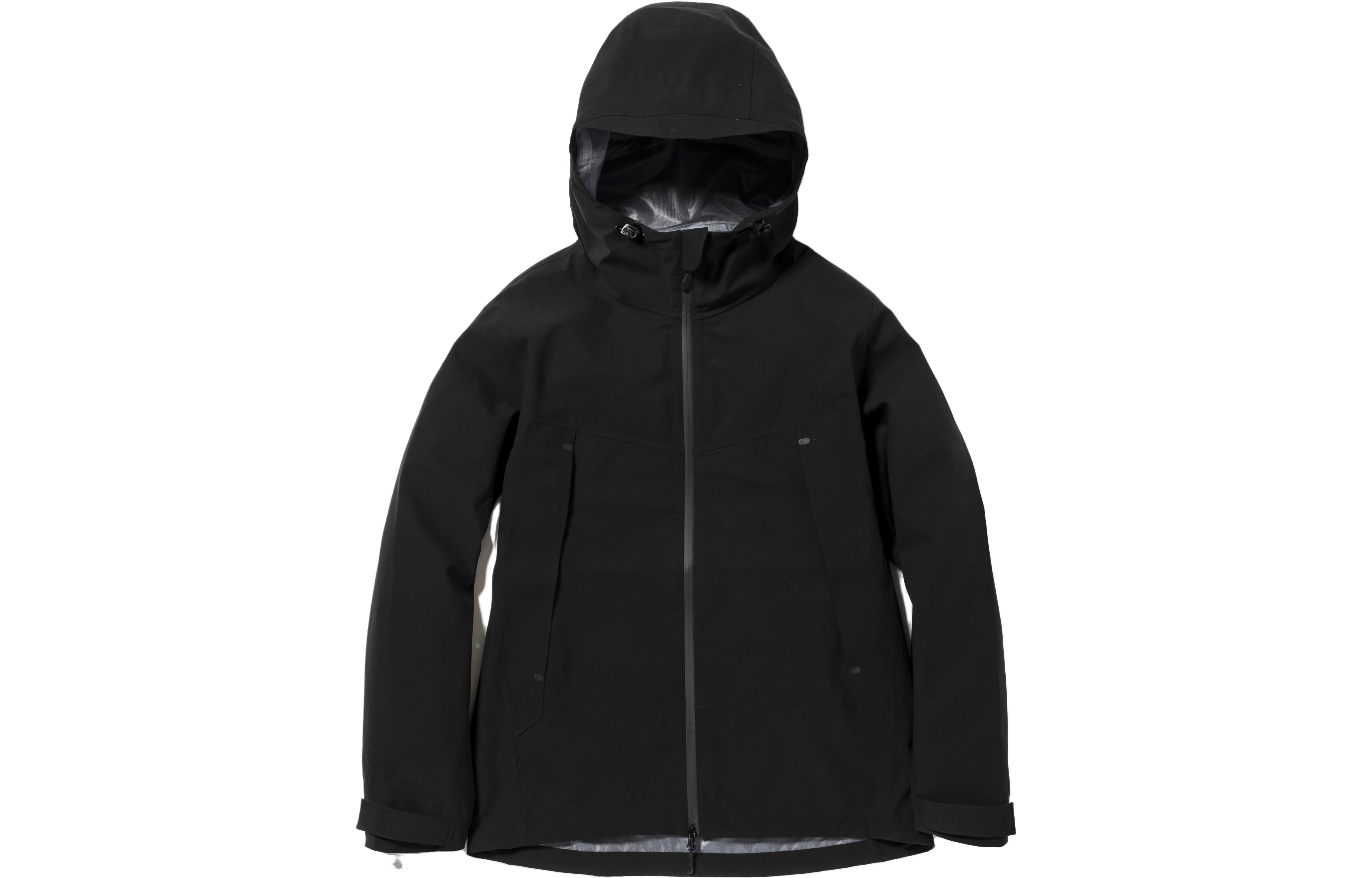 Phenix Japan 3L Waterproof Breathable Lightweight Hooded Jacket Black POO-23010