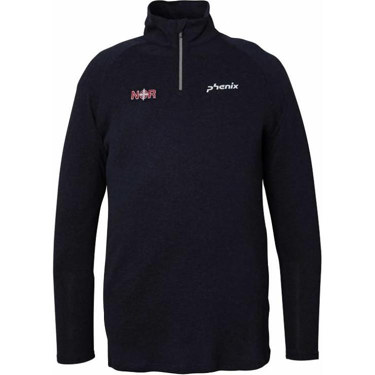 Phenix Logo Embroidered Slim Fit Stand Collar Long-Sleeve Sweatshirt - ESM23LS10A