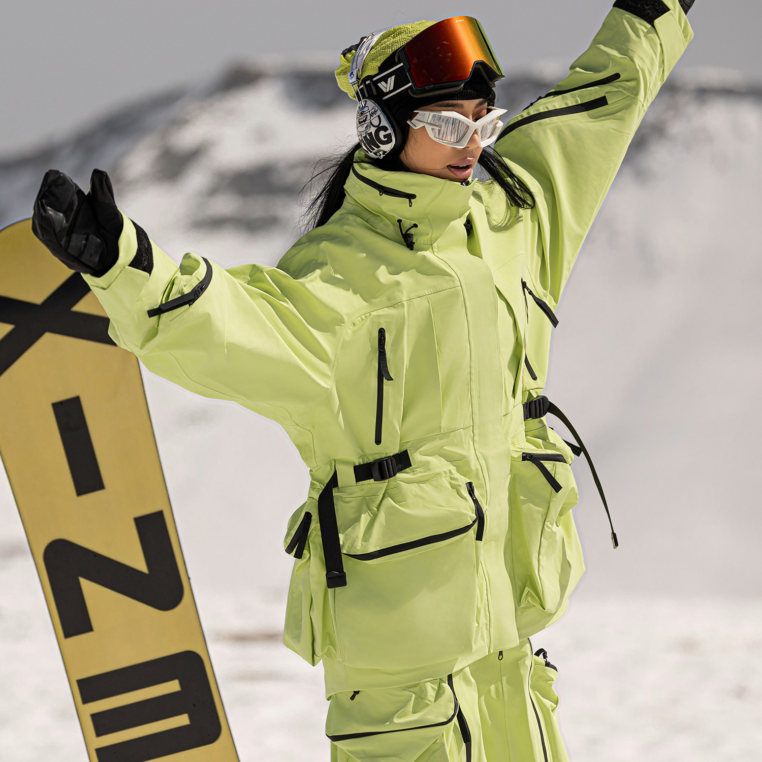 Cheap Chaqueta Snowboard Unisex Impermeable y Transpirable Phenix MISS FW24 - Amarilla. PCKW2WT28