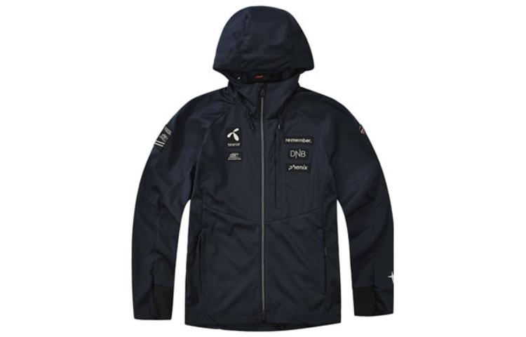 Lookbook 페닉스 내셔널 팀 시리즈 로고 프린트 집업 후디. PCDM2KT13