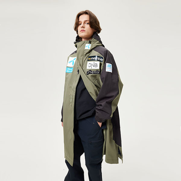 Details for フェニックス ナショナルチーム シリーズ 防水 防風 カラーブロック ジャケット 緑 メンズ EUB72ST40