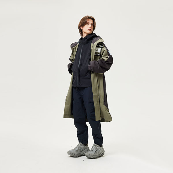 Sizing フェニックス ナショナルチーム シリーズ 防水 防風 カラーブロック ジャケット 緑 メンズ EUB72ST40