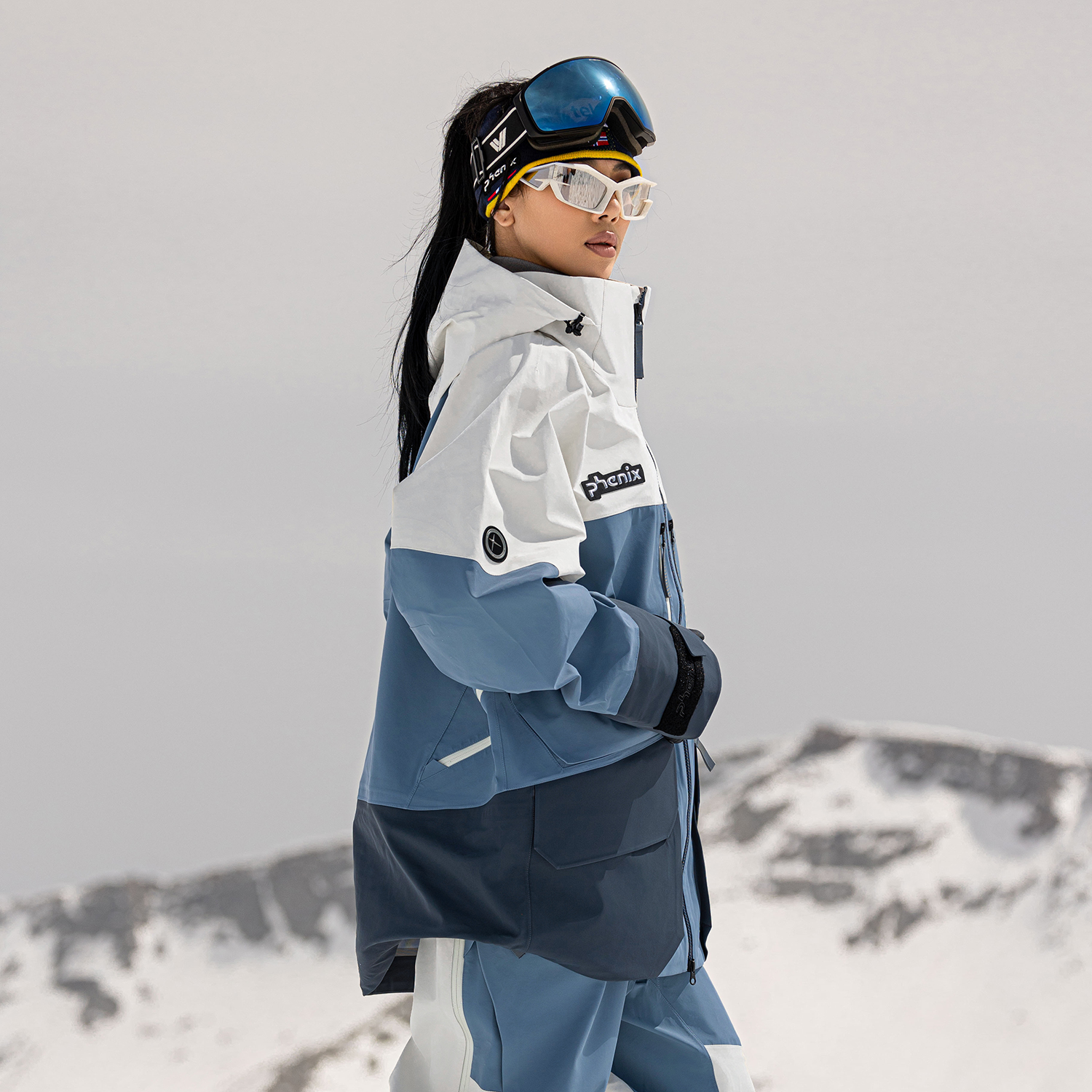 Sizing Phenix Norge 3L 藍色防水防風透氣滑雪外套 PCKM2WT27