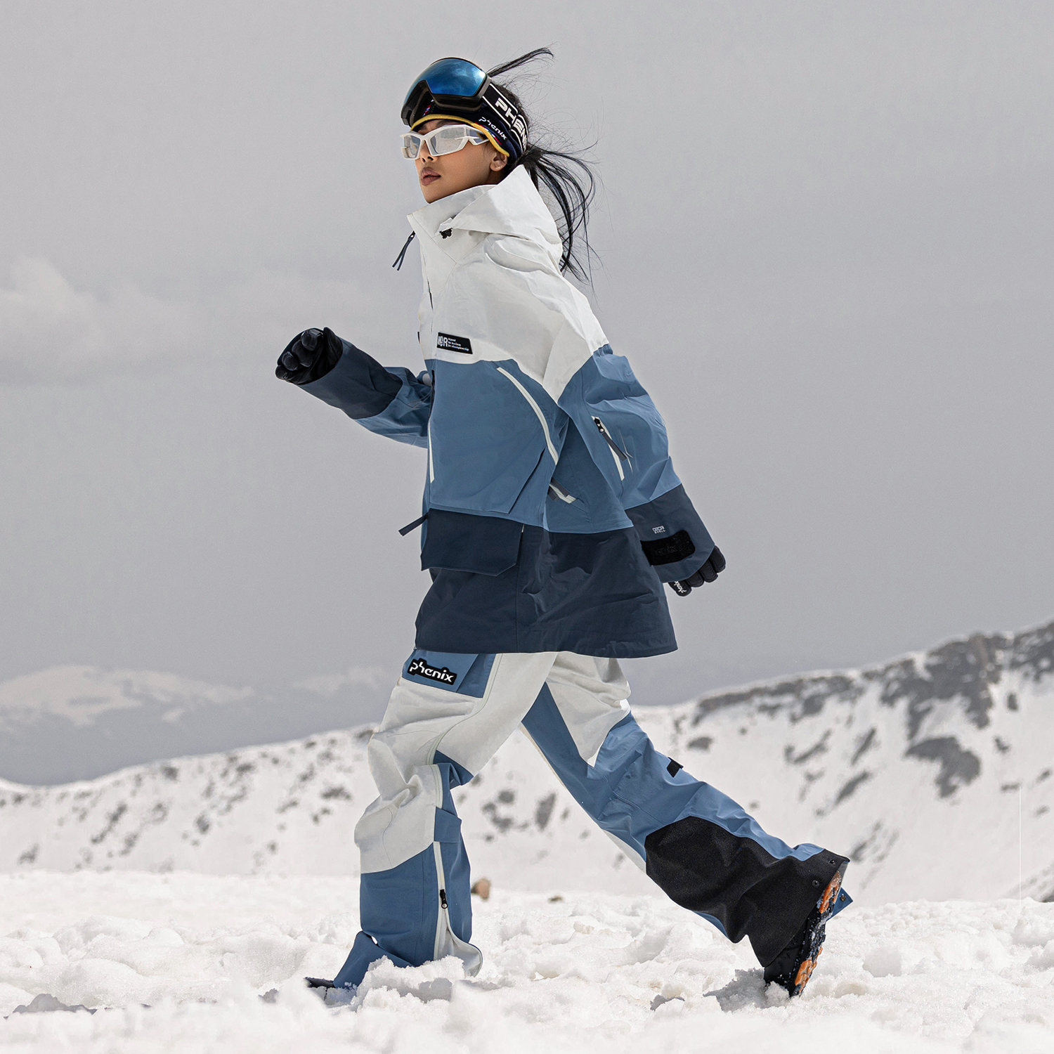 Cheap Phenix Norge 3L 藍色防水防風透氣滑雪外套 PCKM2WT27