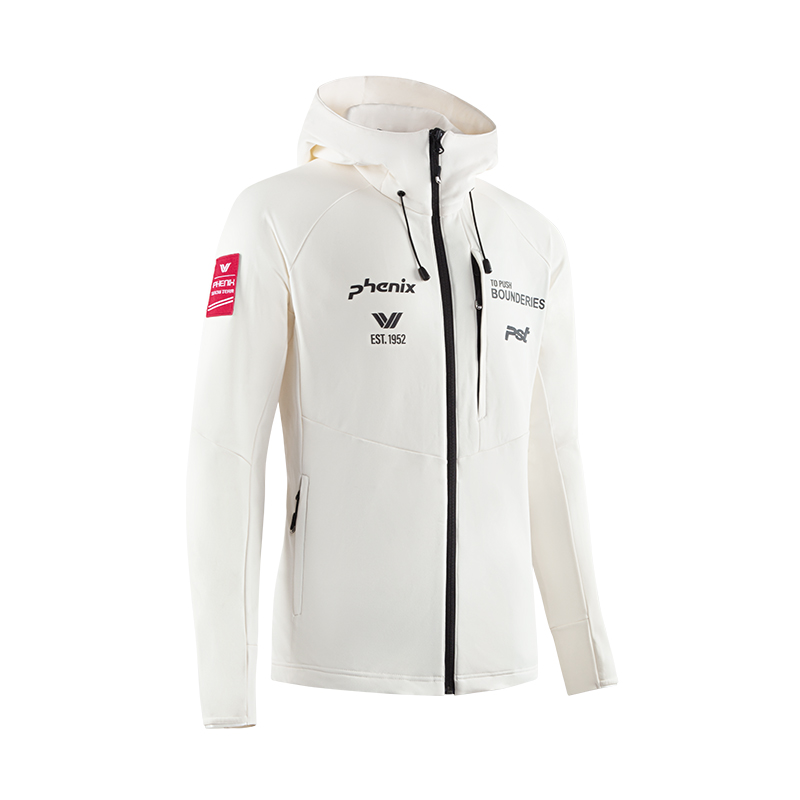 Phenix PST Series Unisex Softshell Hoodie Jacket - Warm Mid-Layer Outerwear PCFM2KT10