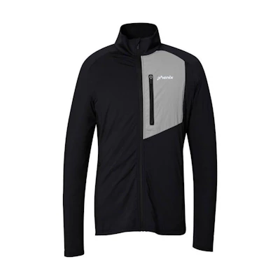 Phenix Retro Sports Colorblock Slim Zip-Up Track Jacket Black ESM23KT11
