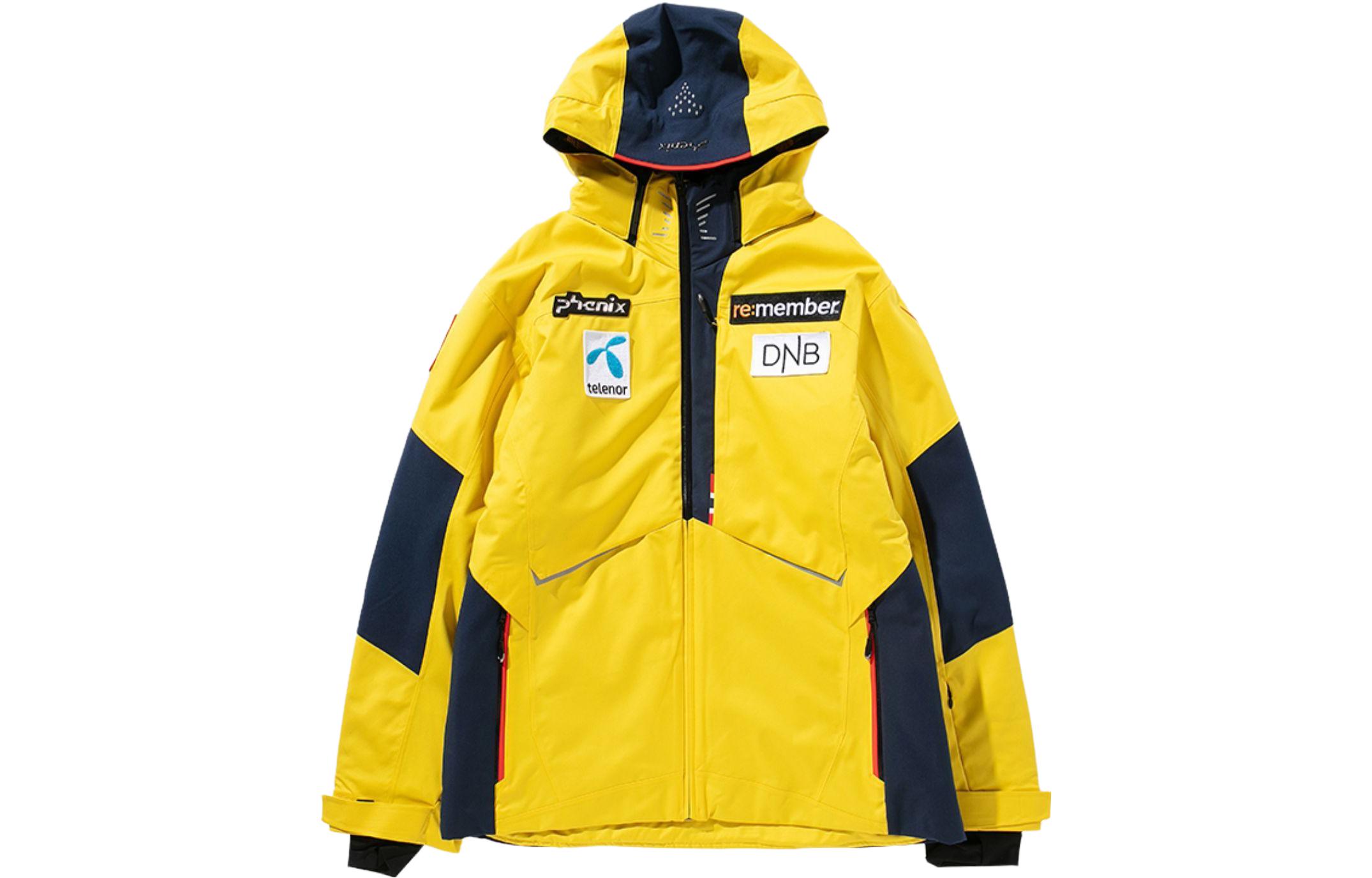 Cheap Phenix滑雪國家系列防水連帽滑雪外套附徽章。 EFA72OT00