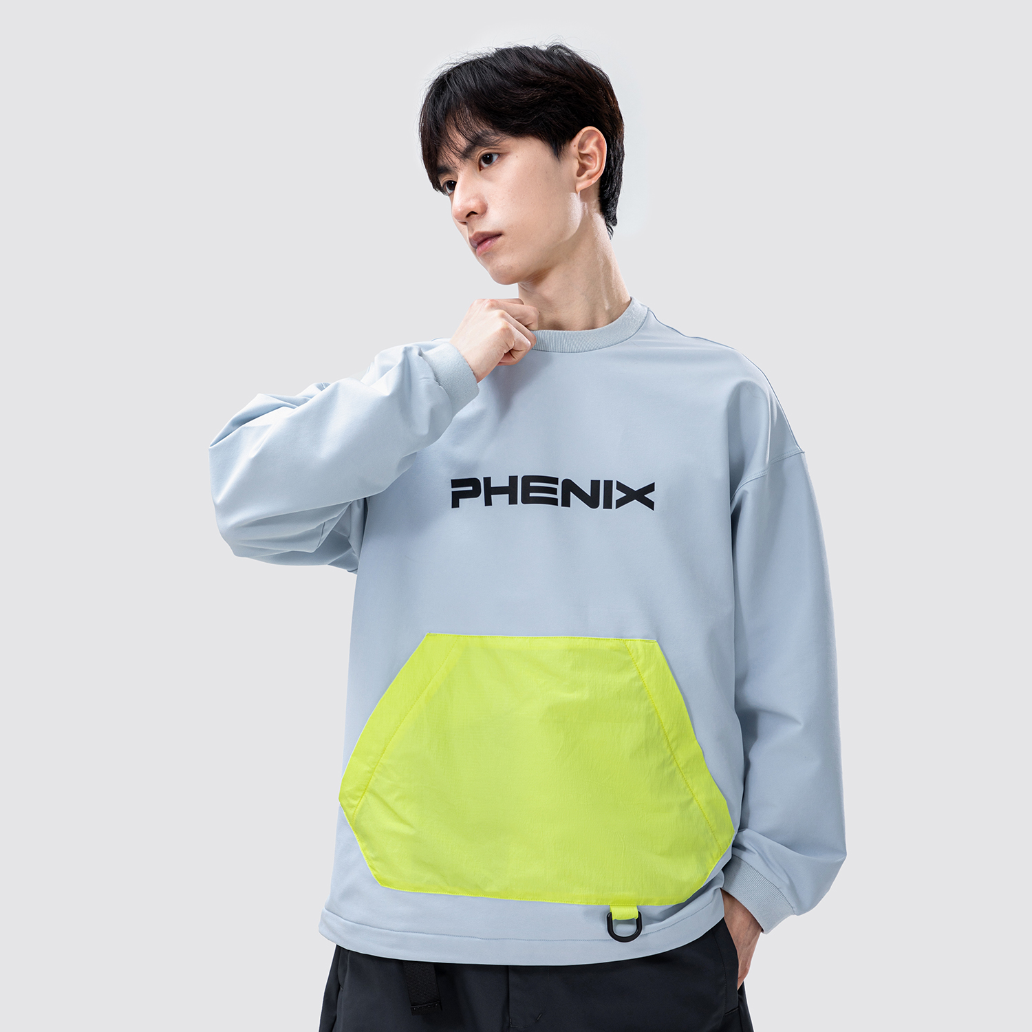 Cheap 피닉스 스노우 몬스터 유니섹스 캐주얼 루즈핏 크루넥 긴팔 스웻셔츠 PEBU2WT13