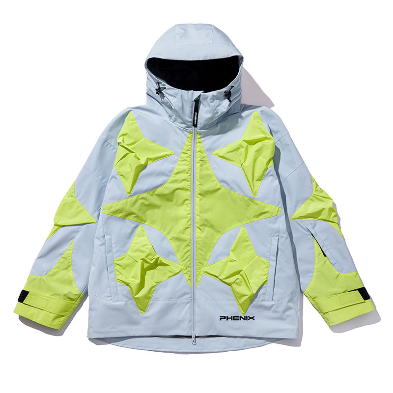 Phenix Snow Monster Waterproof Breathable Hooded Zip Ski Jacket Unisex. PEBU2WT23