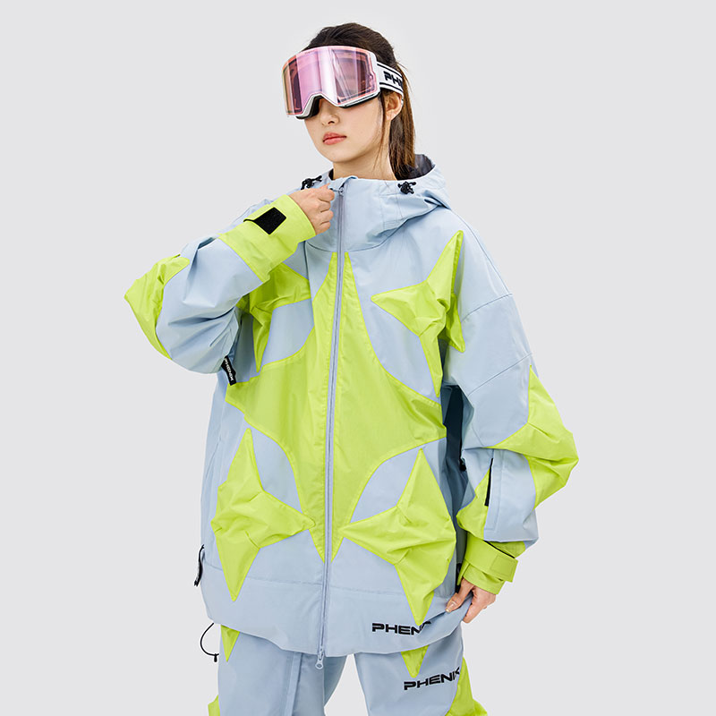 Cheap フェニックス スノーモンスター 防水 通気 フード付き ジップ スキー ジャケット ユニセックス PEBU2WT23