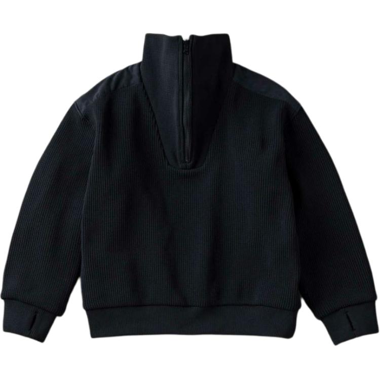 Phenix Solid Color Loose-Fit High Neck Long Sleeve Sweatshirt PSM22KT90