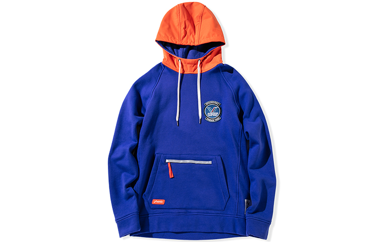 Phenix SP27 Embroidered Fleece Patchwork Hoodie Blue - Unisex PC952KT26