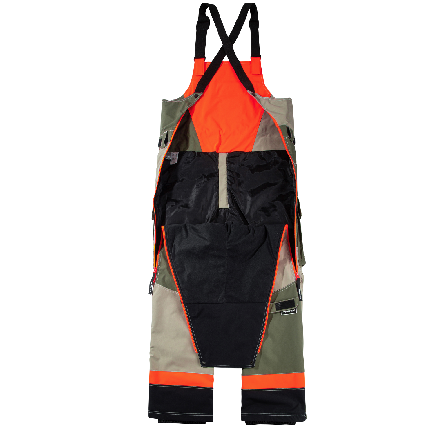 Lookbook Phenix SP27 系列拼接配色字母貼布加厚滑雪連身服（男女適用）。 PCFU2OB24