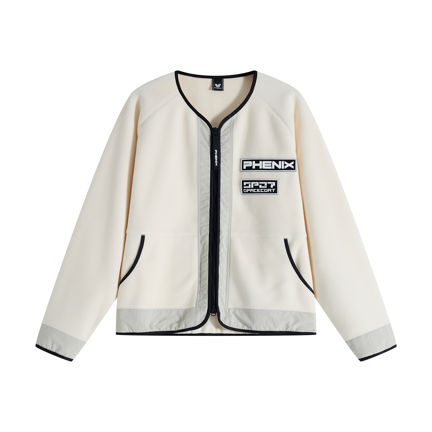 Phenix SP27 Series Logo Design Comfortable Simple Raglan Sleeve Fleece Jacket Unisex PEBU2KT17