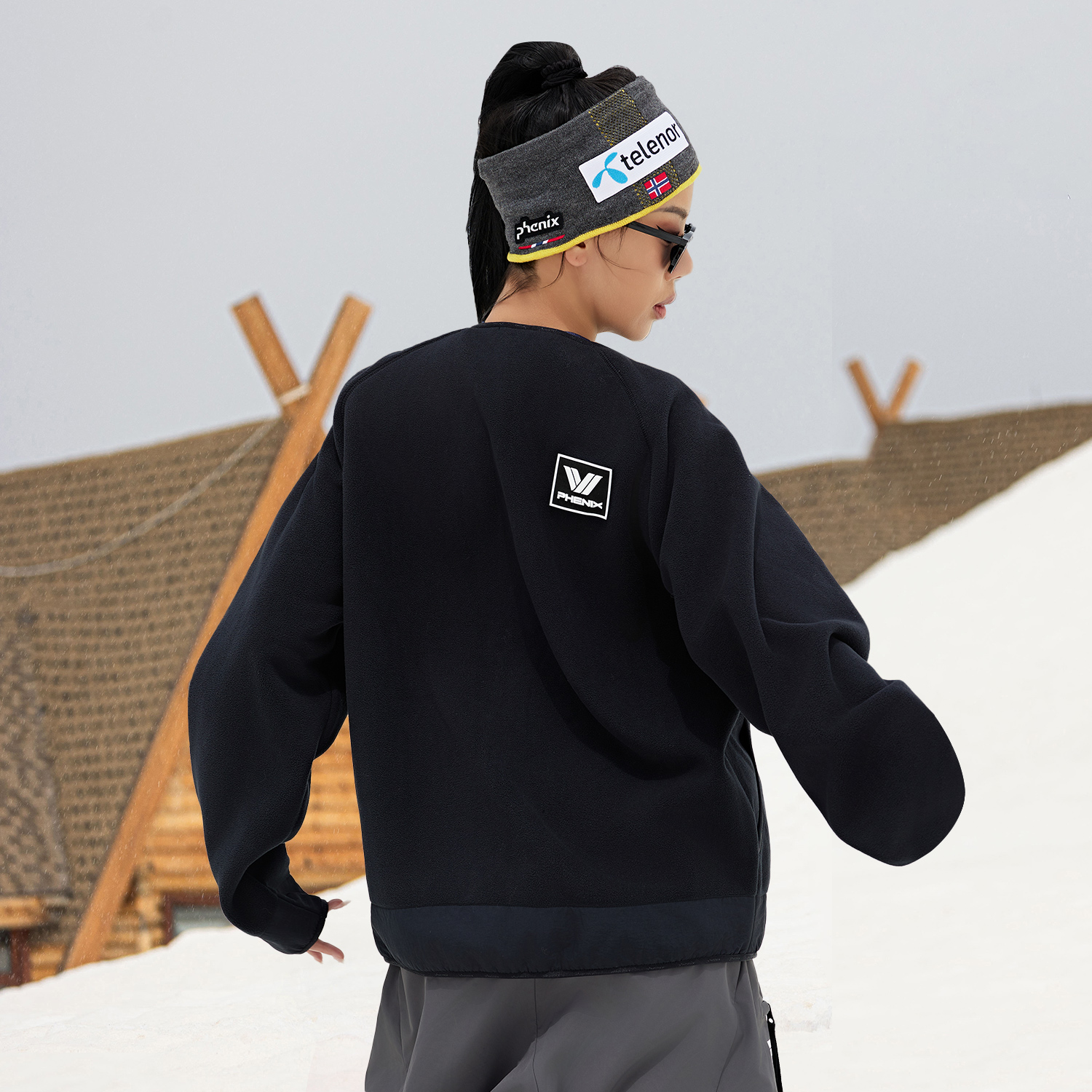 Purchase Chaqueta Unisex Phenix SP27 Diseño Logo Manga Raglán Cómoda de Forro Polar Simple PEBU2KT17