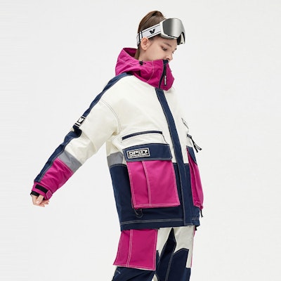 Phenix SP27 復古拼色標誌連帽滑雪外套 男女適用 PCFU2OT04 1