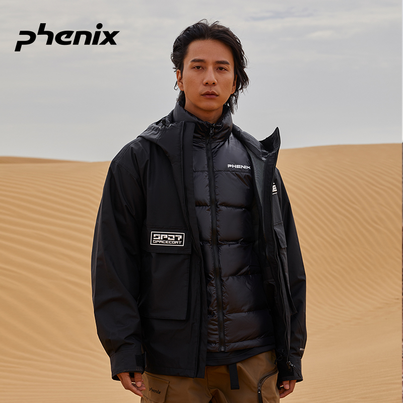 Sizing Phenix SP27 系列純色Logo印花拉鍊羽絨外套 男女款 PEAU2OT70