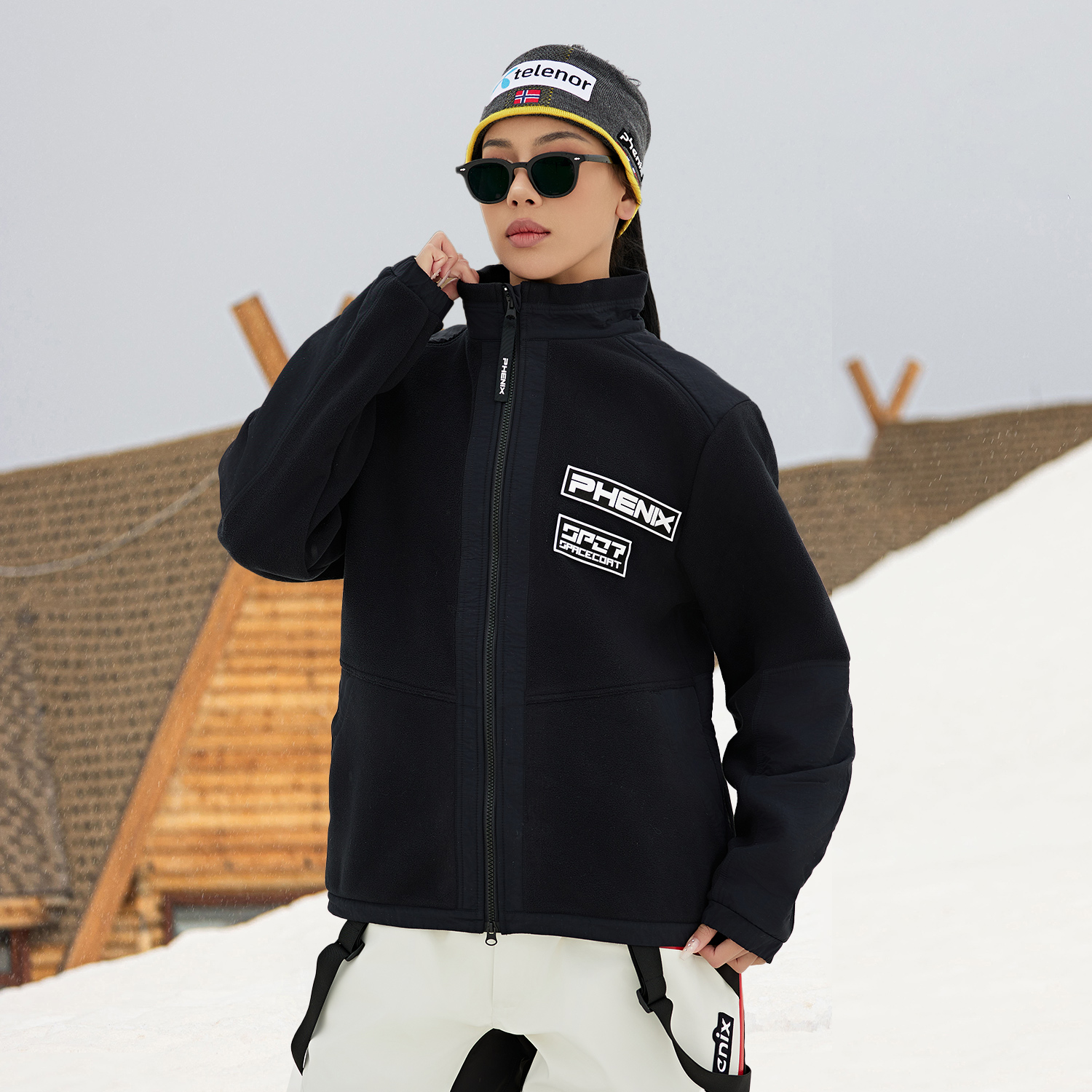 Shop Phenix SP27系列男女同款標誌羊毛夾克 - 保暖、透氣、耐用兼時尚 PEBU2KT16