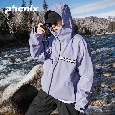 페닉스 SP27 유니섹스 방풍 방수 로고 후드 자켓 PEAU2WT09 3