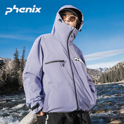 페닉스 SP27 유니섹스 방풍 방수 로고 후드 자켓 PEAU2WT09 4