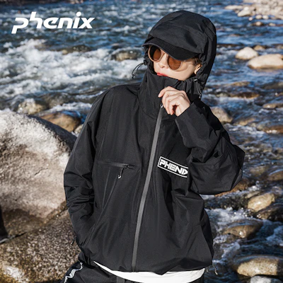 페닉스 SP27 유니섹스 방풍 방수 로고 후드 자켓 PEAU2WT09 Shop 페닉스 SP27 유니섹스 방풍 방수 로고 후드 자켓 PEAU2WT09