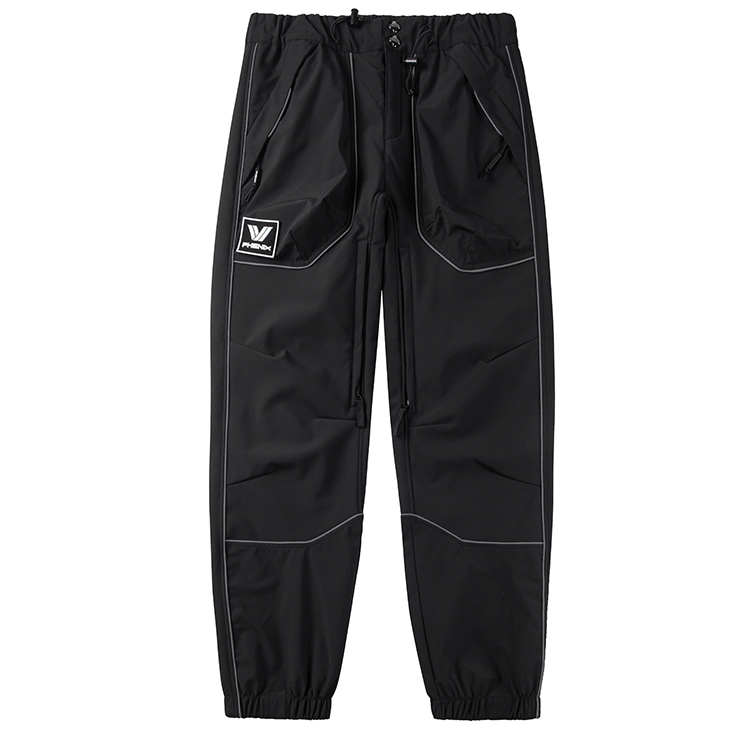 Phenix SP27 Unisex Black Ski Pants Waterproof Windproof Breathable Softshell. PCFU2OB01