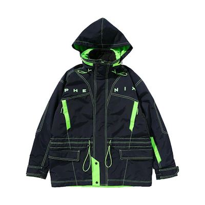Phenix SP27 Vintage Waterproof Windproof Ski Jacket with Packable Hood Unisex. PCA72ST27
