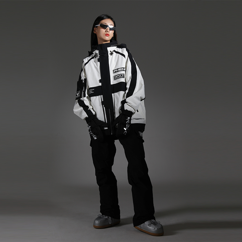 Cheap フェニックス SP27 防水 防風 断熱フード付きカップル用スキージャケット PCDU2OT20