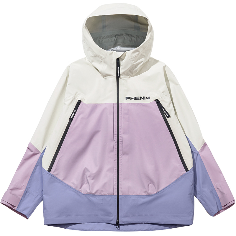 Phenix Unisex Loose-Fit Colorblock Hooded Jacket PEBU2WT42