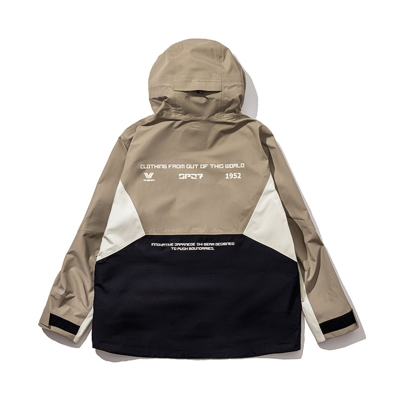 Sizing フェニックス ユニセックス ルーズフィット カラーブロック フーデッドジャケット PEBU2WT42