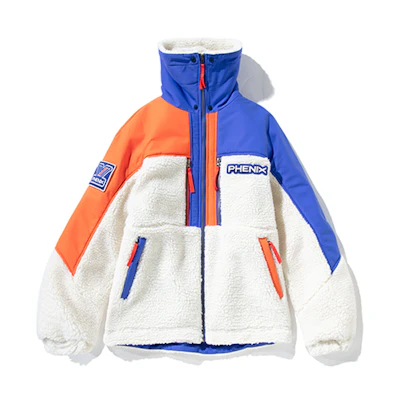 Phenix Unisex Warm Loose Fit Sports Jacket with Turn-Down Collar PCA72KT03