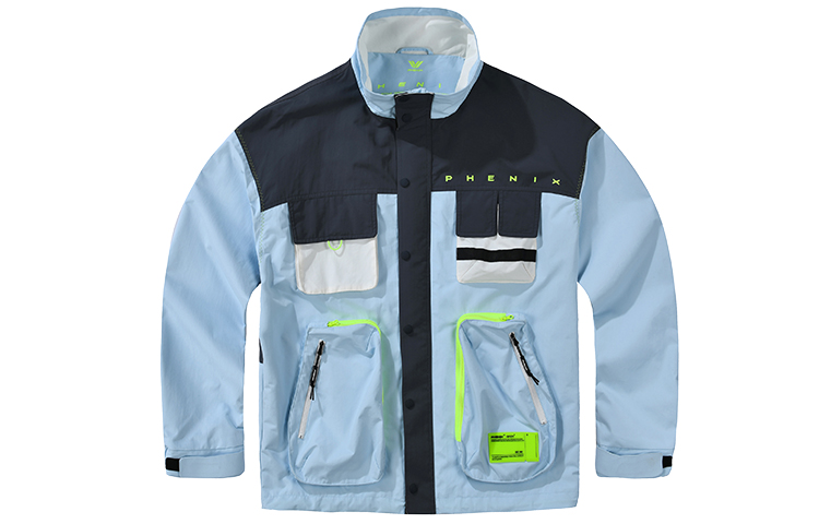 Phenix Water-Resistant Loose Fit Woven Tech Windbreaker Jacket Unisex PCDU2WT07