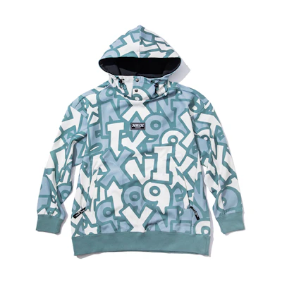 Phenix X-NiX Colorblock Letter Print Windproof Water-repellent Hoodie Unisex PCHU2KT01