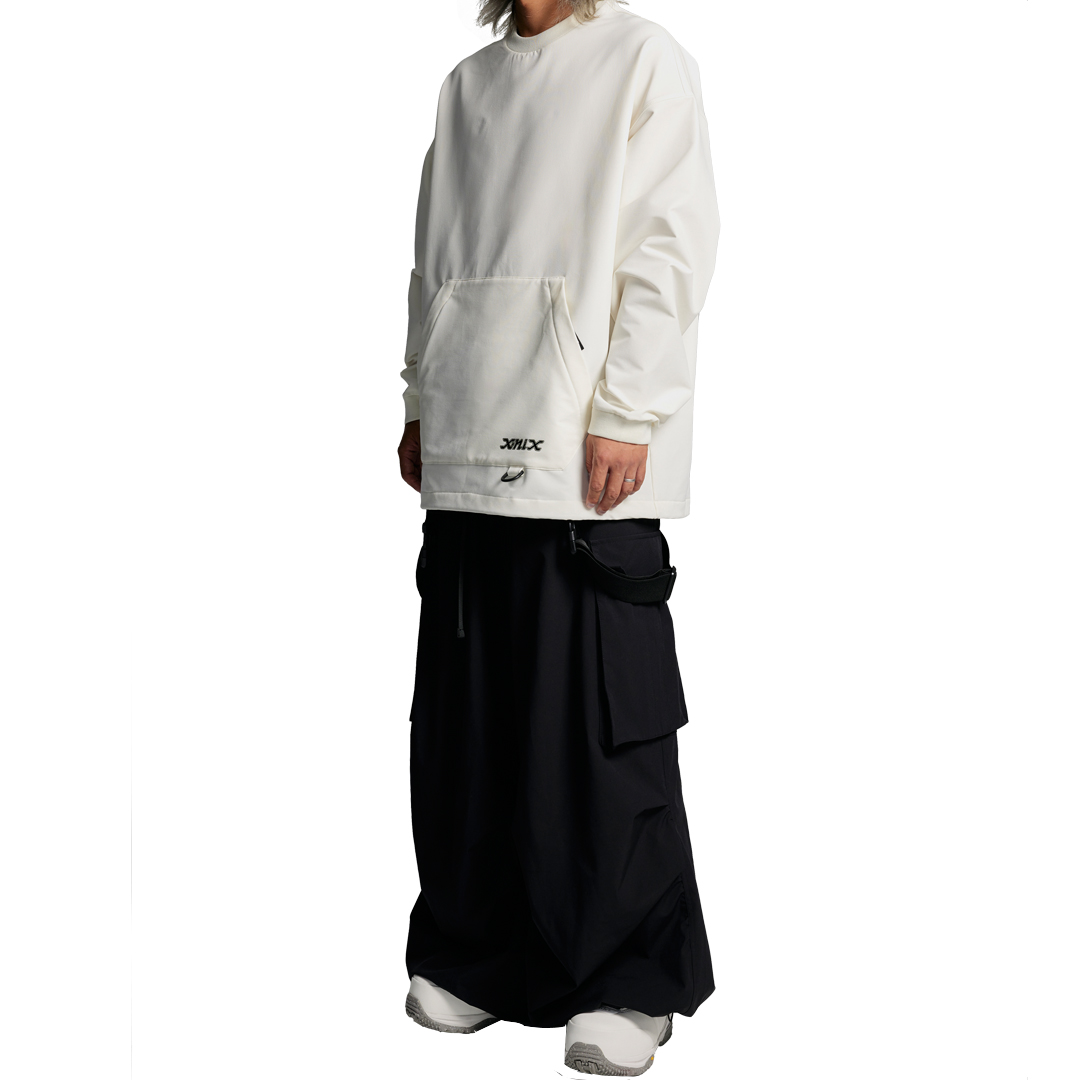 Phenix X-niX Unisex Loose Fit Crewneck Pullover Sweatshirt Long Sleeve Solid Color PCFU2WT82 圖 5