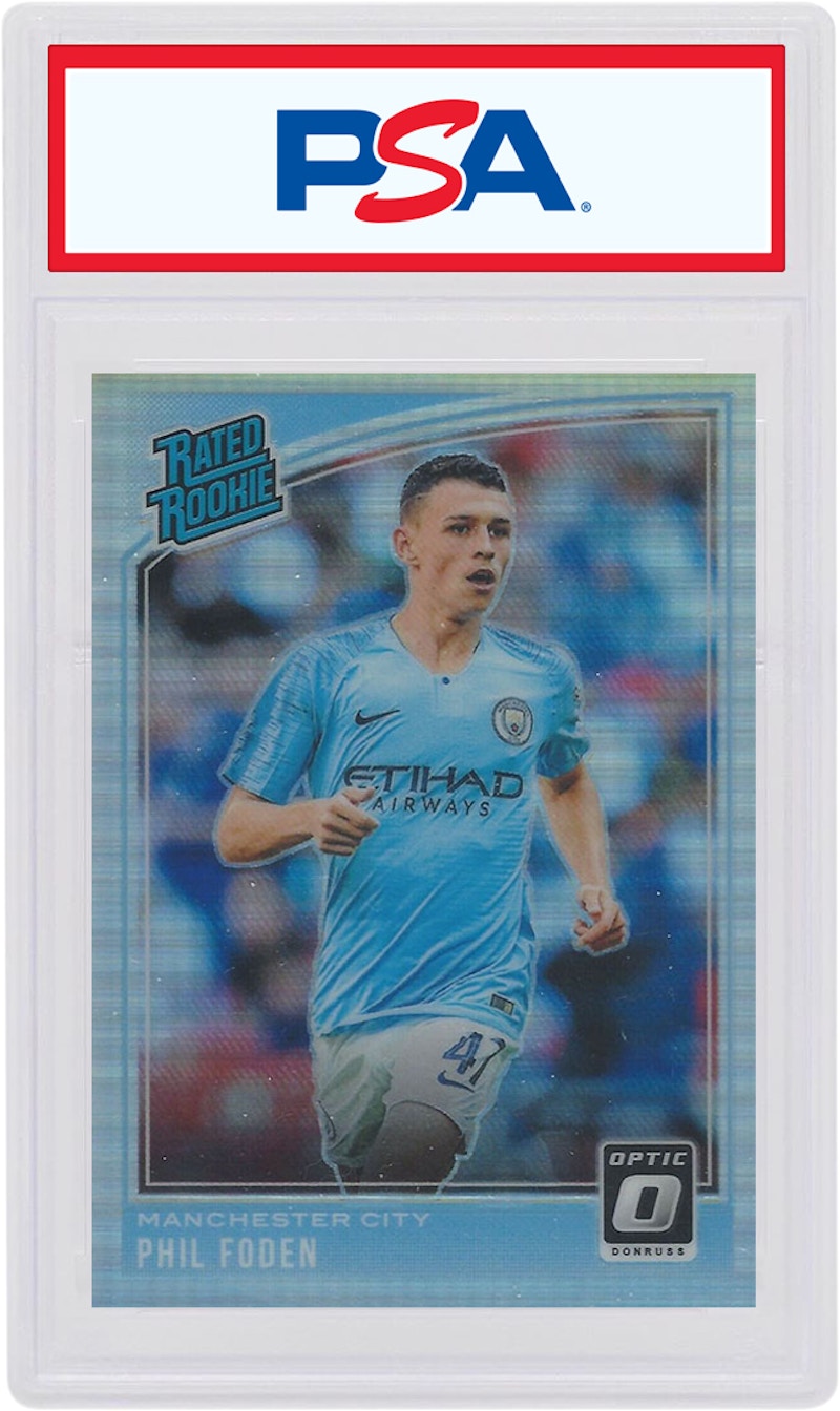 Phil Foden 2018 Donruss Soccer Rated Rookie Optic Holo #179