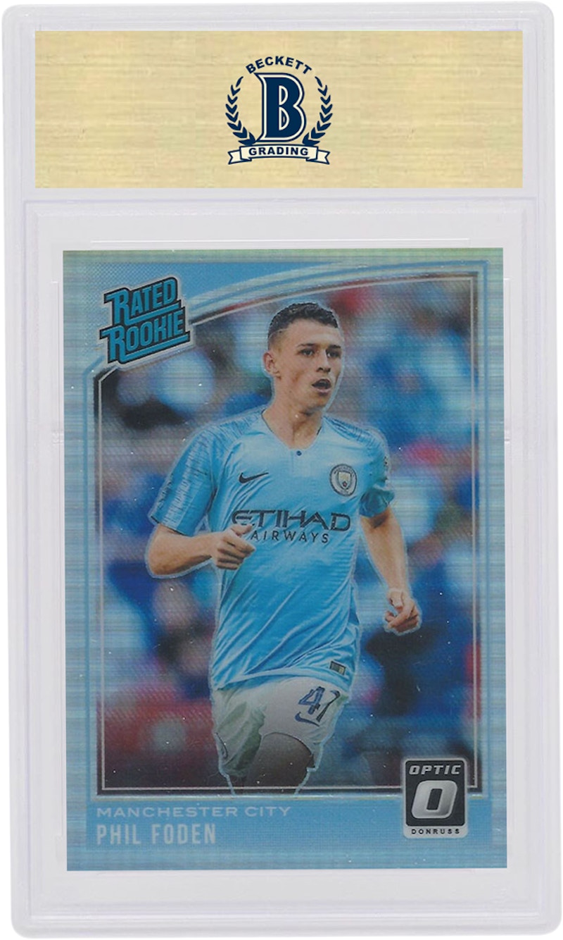 Order Phil Foden 2018 Donruss Soccer Rated Rookie Optic Holo #179 Kartu Rookie