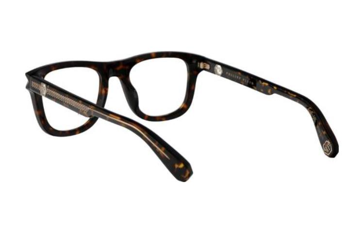 Purchase PHILIPP PLEIN 龍龜色方形板材光學眼鏡框，品牌標誌設計。 VPP023V0722