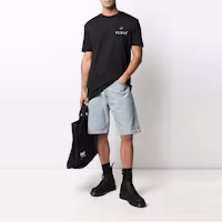 Lookbook PHILIPP PLEIN 黑色圓領T恤 字母標誌款式 MTK5119PJY002N-02