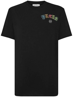 PHILIPP PLEIN 黑色水晶刺繡圓領短袖T恤 SADC-MTK6815-PJY002N-02 Order PHILIPP PLEIN 黑色水晶刺繡圓領短袖T恤 SADC-MTK6815-PJY002N-02